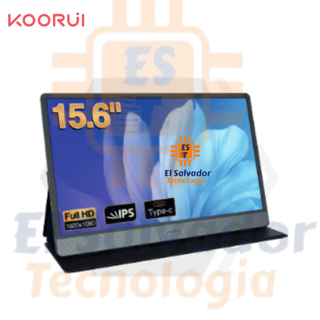  KOORUI Monitor portátil de 15.6 pulgadas 1080P FHD