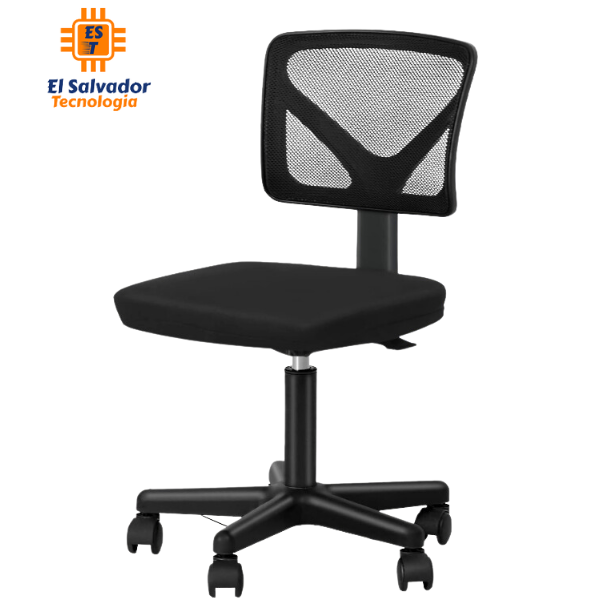 Silla de oficina Secretarial con Respaldo de Malla Laura -LF017- Soporta 220 Libras