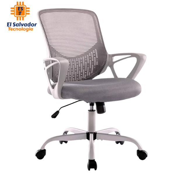Silla Ejecutiva con Respaldo de Malla Akira Gris -LF012- Soporta 250 Libras