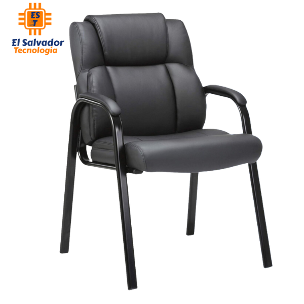 Silla de Espera de Cuero Simulado Elegante Hamburgo - LF010 - Soporta 250 Lbs