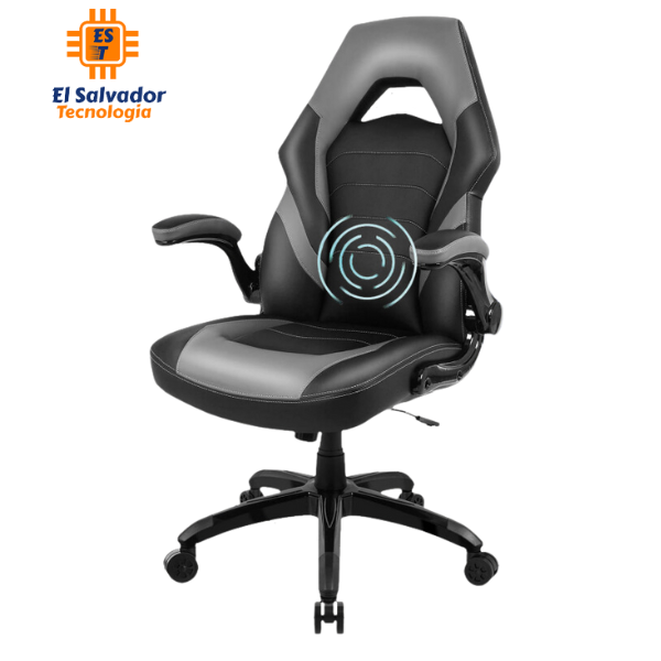Silla Gaming con Masajeador Lumbar - Gamer EclipseEcho- LF025 - Soporta 250 LBS