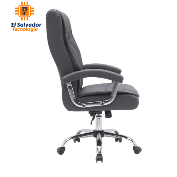 Silla Gerencial de Cuero - Gris - Estocolmo