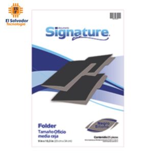 Folder Negro - Tamaño Oficio - 100 unidades - Paquete de 4 resmas