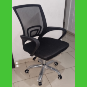 Silla Ejecutiva de Respaldo de Malla Bruselas- Color Negro - Soporta 250 LBS
