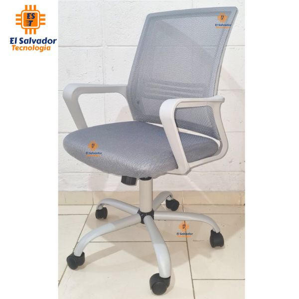 Silla Ejecutiva con Respaldo de Malla Kimi Gray - Soporta 250 Libras