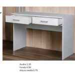 Mesa para trabajo o estudio modular con 2 Gavetas TLS 9 - 1.10m Ancho x 0.50m Fondo x 0.75m Altura
