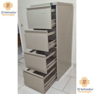 Archivo Metálico de 4 Gavetas Color beige CMK - 1.30 Altura x 0.49 Ancho x 0.62 Profundidad