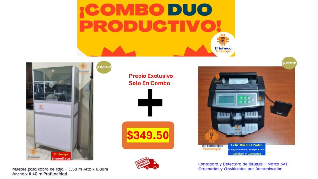 Promoción y Ofertas de los Combos Duo Perfecto El Salvador Tecnología y Muebles de Oficina