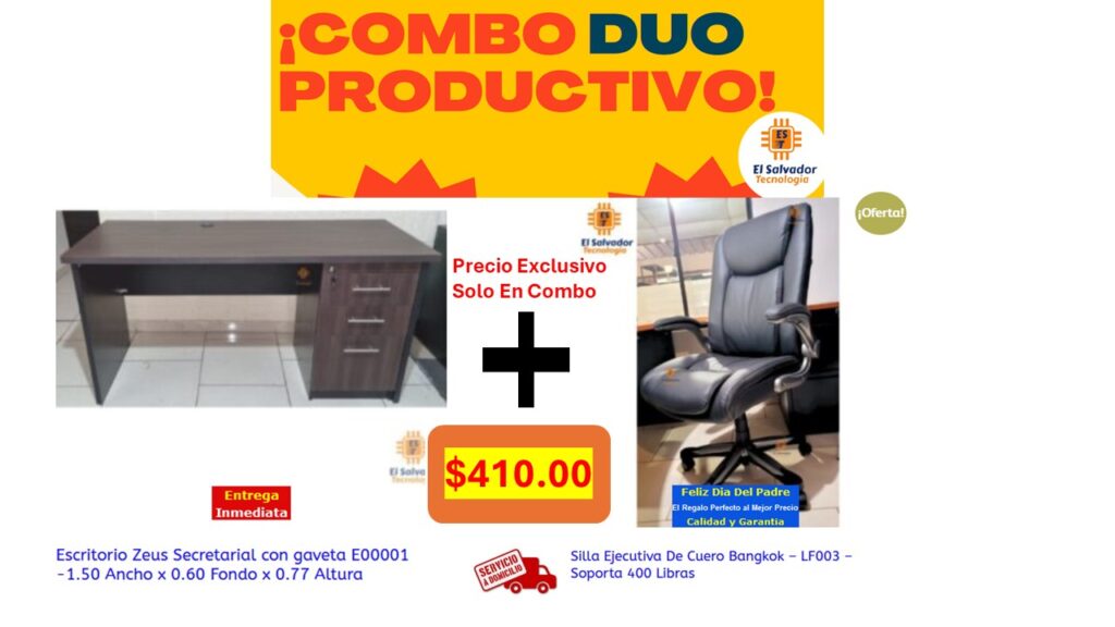 Combos Duo Perfecto El Salvador Tecnologia y Muebles de Oficina -3