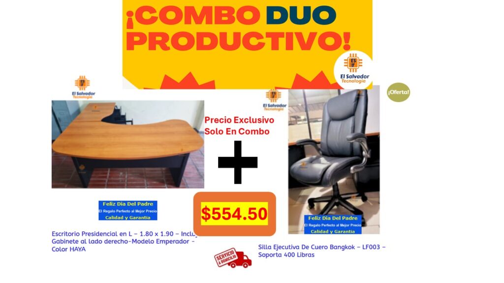 Combos Duo Perfecto El Salvador Tecnologia y Muebles de Oficina -4