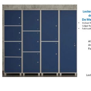 Locker Multifuncional de 10 Puertas de Melamina con llave - TLS 40 -1.80m Alto x 1.60m Ancho x 0.40m Fondo
