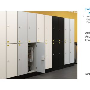 Locker de 20 Puertas De Melamina con llave- TLS 41- 1.80m Alto x 4.00m Ancho x 0.40m Fondo