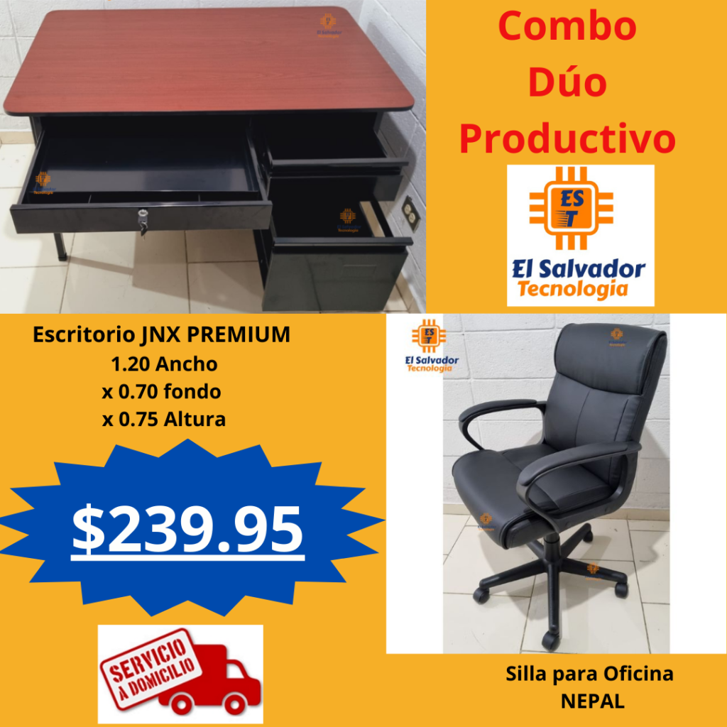 Combo Duo Productivo El Salvador Tecnologia y Muebles de Oficina-2