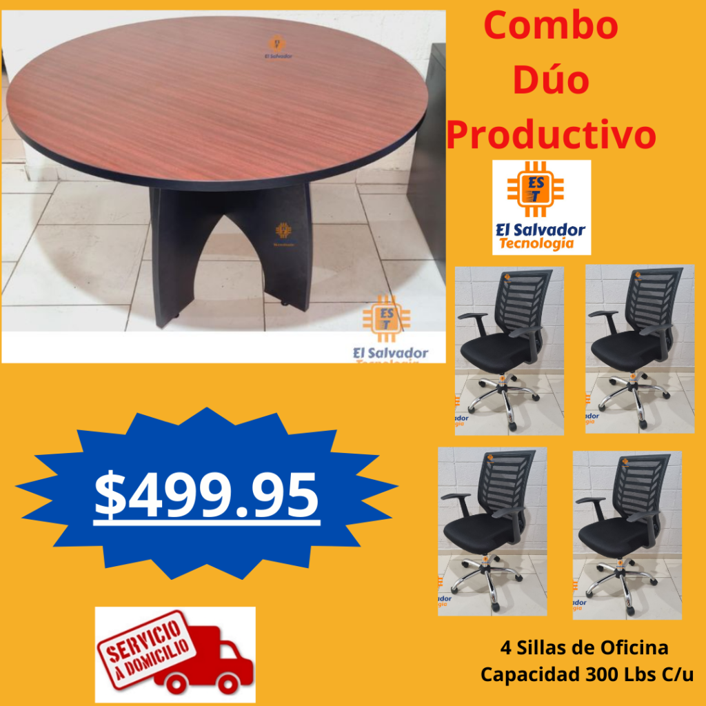Combo Duo Productivo El Salvador Tecnologia y Muebles de Oficina-4