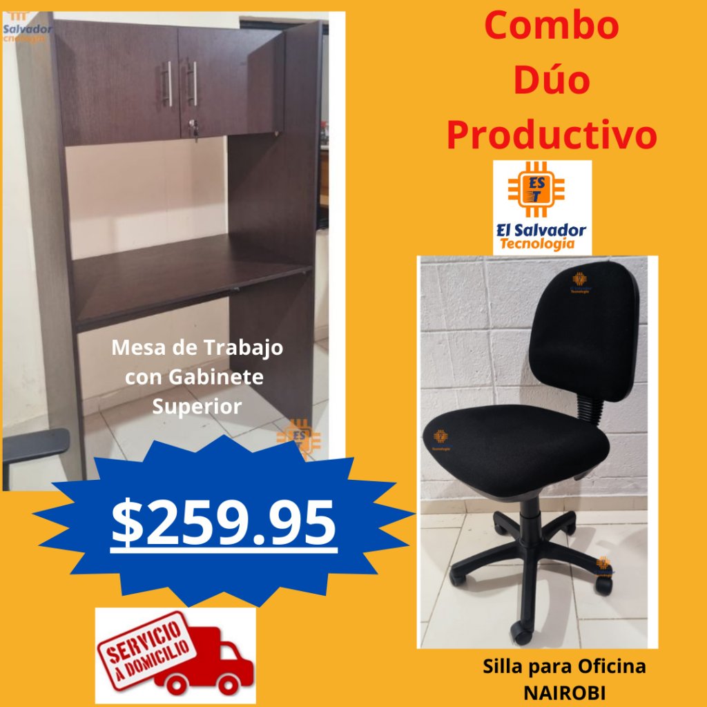 Combo Duo Productivo El Salvador Tecnologia y Muebles de Oficina-5
