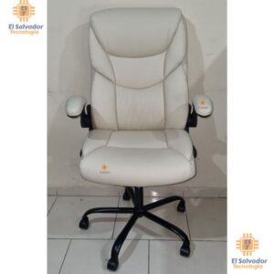 Silla Ejecutiva De Cuero Bangkok Marfil - LF009 - Soporta 400 Libras