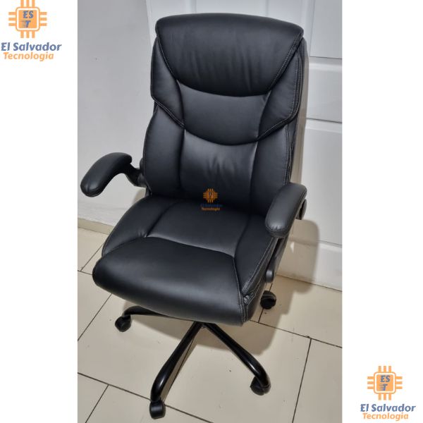 Silla Ejecutiva De Cuero Bangkok Black - LF010 - Soporta 300 Libras