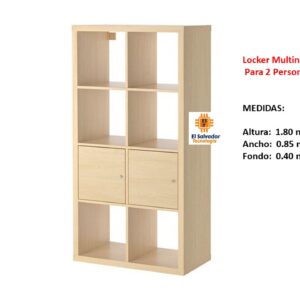 Locker Multiniveles Para 2 Personas - TLS 168 - 1.80m Altura x 0.85m Ancho x 0.40m Fondo