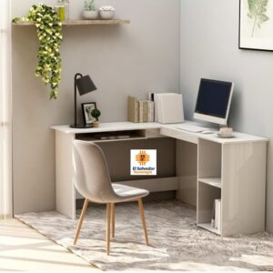 Escritorio Modular Multi Usos en L - TLS 132 - 1.40 mt Ancho x 1.30 mt Fondo x 0.75 mt Altura Base
