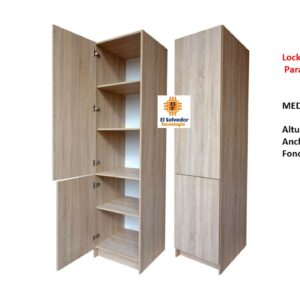 Locker Multiniveles Para 2 Personas - TLS 158 - 1.80m Altura x 0.40m Fondo x 0.40m Ancho