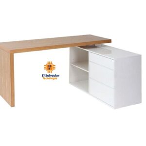 Escritorio Modular en L con Credenza - TLS 144 - 1.50 x 1.50 mt Ancho x 0.60 mt Fondo x 0.75 mt Altura