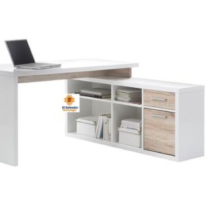 Escritorio Modular en L con Credenza - TLS 148 - 1.50 x 1.50 mt Ancho x 0.60 mt Fondo x 0.75 mt Altura