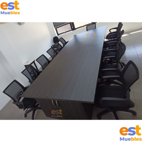 Mesa de Reunión de Conferencia - Para 12 personas - TLS 175 - 4.00m Ancho x 1.40m Fondo x 0.76m Altura