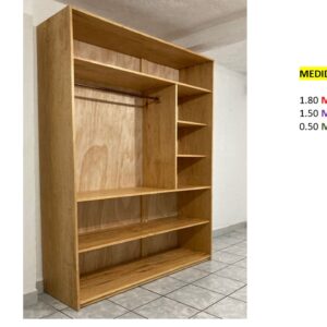 Closet de Melamina para Hogar - TLS 405 - 1.80m Altura x 1.50m Ancho x 0.50m Fondo