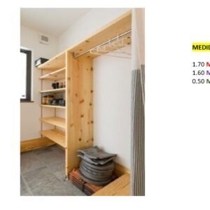 Closet de Melamina para Hogar - TLS 413 - 1.70m Altura x 1.60m Ancho x 0.50m Fondo