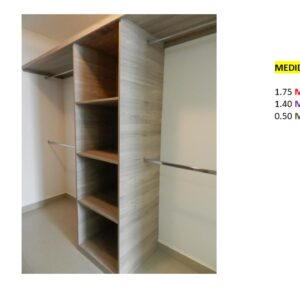 Closet de Melamina para Hogar - TLS 415 - 1.75m Altura x 1.40m Ancho x 0.50m fondo