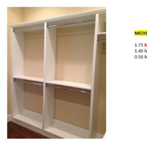 Closet de Melamina para Hogar - TLS 417 - 1.75m Altura x 1.40m Ancho x 0.50m Fondo