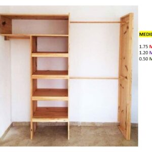 Closet de Melamina para Hogar - TLS 425 - 1.75m Altura x 1.20m Ancho x 0.50m Fondo