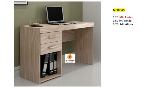 Escritorio modular Multi Usos con Gavetas - TLS 595 - 1.20m x 0.60m x 0.76m Altura