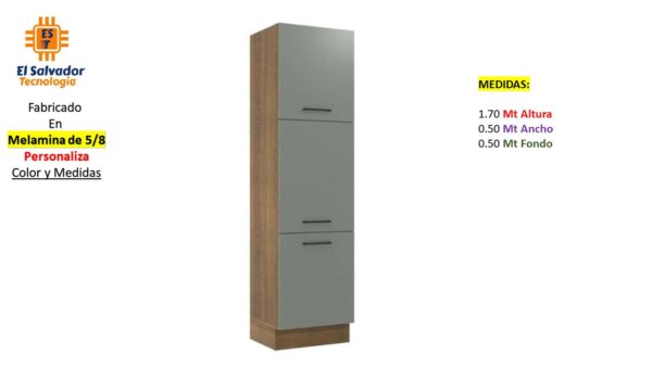 Closet de Melamina para Hogar con Gavetas - TLS 429 - 1.70m Altura x 0.50m Ancho x 0.50m Fondo