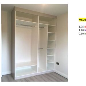 Closet de Melamina para Hogar - TLS 432 - 1.75m Altura x 1.20m Ancho x 0.50m Fondo