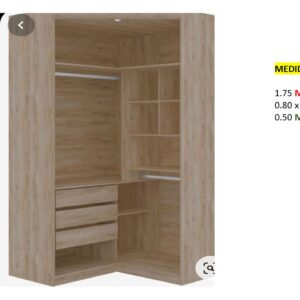 Closet de Melamina para Hogar - TLS 433 - 1.75m Altura x 0.80m Ancho x 0.50m Fondo