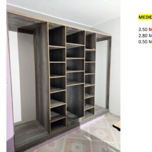 Closet de Melamina para Hogar - TLS 295 - 2.50m Altura x 2.80m Ancho x 0.50m Fondo