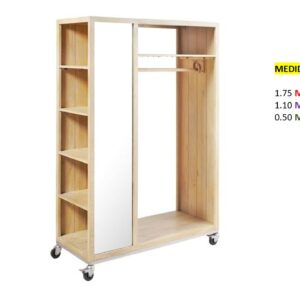 Closet de Melamina para Hogar - TLS 442 - 1.75m Altura x 1.10m Ancho x 0.50m Fondo