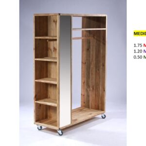 Closet de Melamina para Hogar - TLS 443 - 1.75m Altura x 1.20m Ancho x 0.50m Fondo