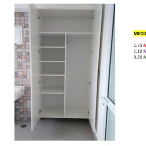 Closet de Melamina para Hogar - TLS 447 - 1.75m Altura x 1.10m Ancho x 0.50m Fondo