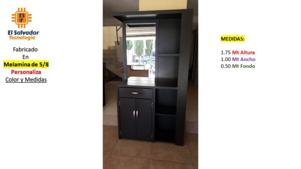 Closet de Melamina para Hogar con Gavetas - TLS 458 - 1.75m Altura x 1.00m Ancho x 0.50m Fondo