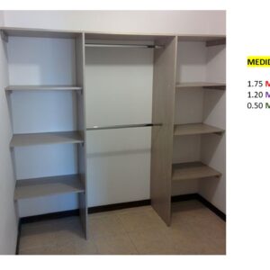 Closet de Melamina para Hogar - TLS 461 - 1.75m Altura x 1.20m Ancho x 0.50m Fondo