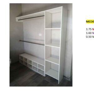 Closet de Melamina para Hogar - TLS 463 - 1.75m Altura x 1.60m Ancho x 0.50m Fondo