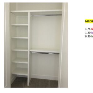 Closet de Melamina para Hogar - TLS 465 - 1.75m x 1.20m Ancho x 0.50m Fondo