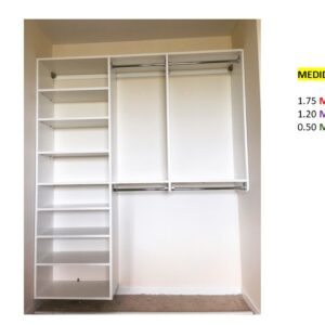 Closet de Melamina para Hogar - TLS 466 - 1.75m Altura x 1.20m Ancho x 0.50m Fondo