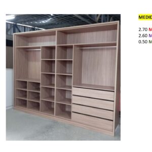 Closet de Melamina para Hogar - TLS 304 - 2.70m Altura x 2.60m Ancho x 0.50m Fondo