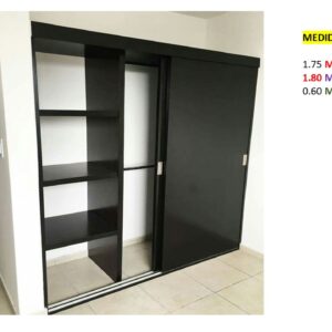 Closet de Melamina para Hogar con Gavetas y Puertas Corredizas - TLS 320 - 1.75m Altura x 1.80m Ancho x 0.60m Fondo