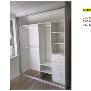 Closet de Melamina para Hogar con Gavetas - TLS 324 - 2.20m Altura x 2.00m Ancho x 0.60m Fondo