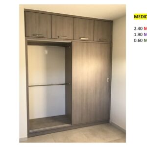 Closet de Melamina para Hogar con Gavetas y Puertas Abatibles - TLS 328 - 2.40m Altura x 1.90m Ancho x 0.60m Fondo