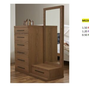 Closet de Melamina para Hogar con Gavetas - TLS 344 - 1.50m Altura x 1.20m Ancho x 0.50m Fondo